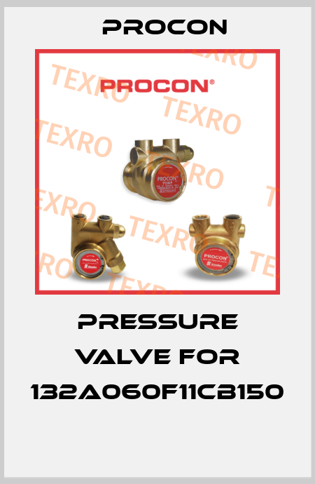 Pressure valve for 132A060F11CB150  Procon
