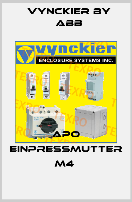 APO EINPRESSMUTTER M4  Vynckier by ABB