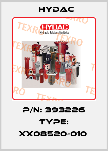 P/N: 393226 Type: XX08520-010  Hydac
