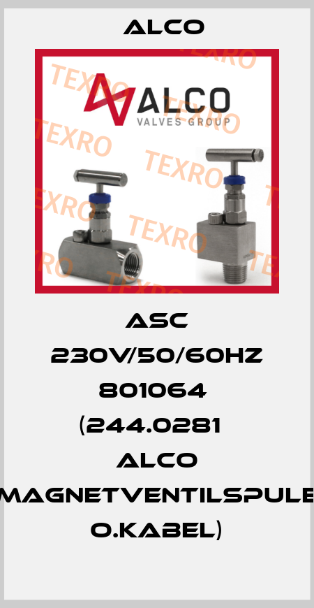 ASC 230V/50/60HZ 801064  (244.0281   Alco Magnetventilspule o.Kabel) Alco