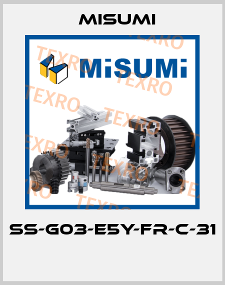 SS-G03-E5Y-FR-C-31  Misumi