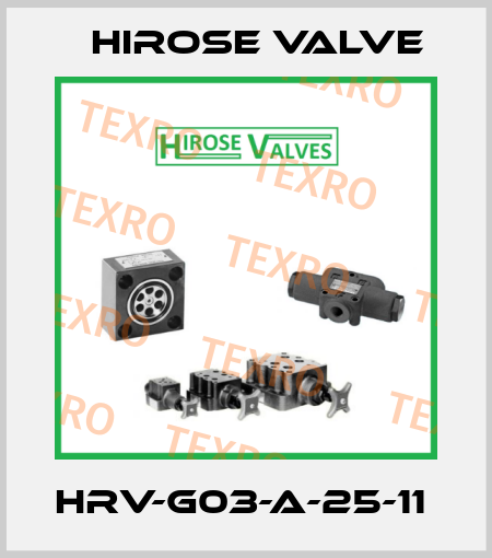 HRV-G03-A-25-11  Hirose Valve