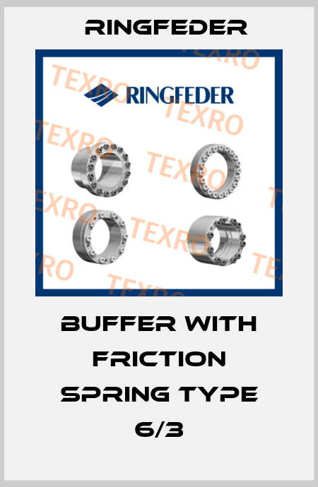 Buffer with friction spring type 6/3 Ringfeder