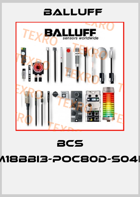 BCS M18BBI3-POC80D-S04K  Balluff