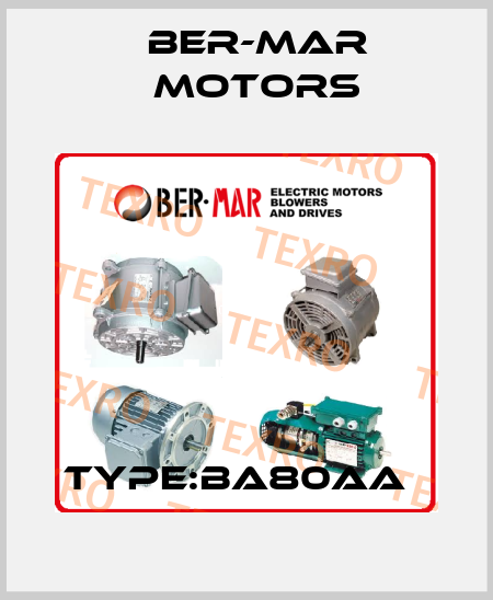 Type:BA80AA   Ber-Mar Motors