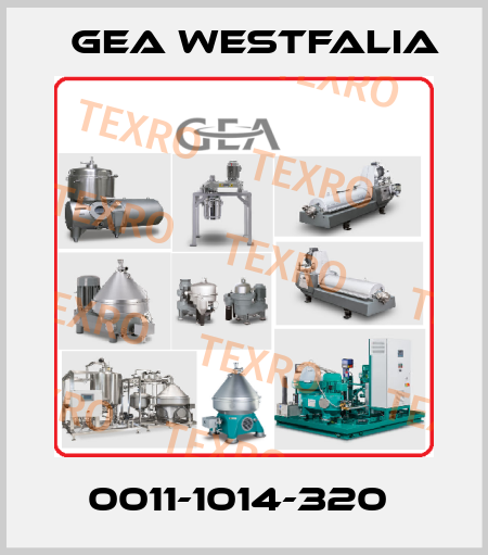 0011-1014-320  Gea Westfalia