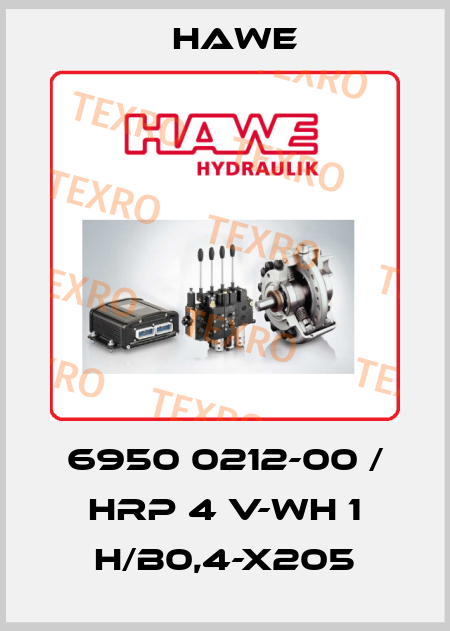 6950 0212-00 / HRP 4 V-WH 1 H/B0,4-X205 Hawe