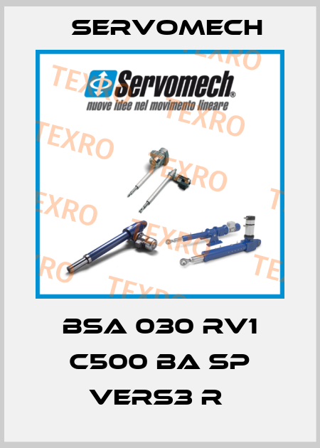 BSA 030 RV1 C500 BA SP VERS3 R  Servomech