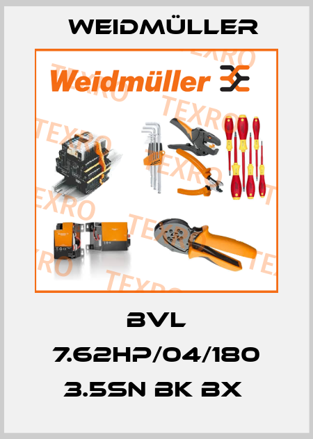 BVL 7.62HP/04/180 3.5SN BK BX  Weidmüller