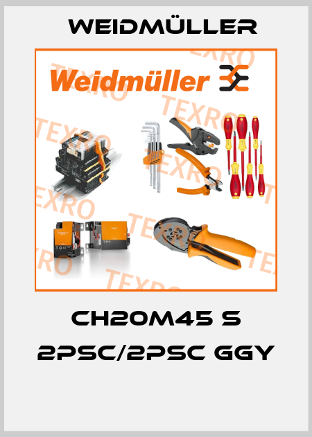 CH20M45 S 2PSC/2PSC GGY  Weidmüller