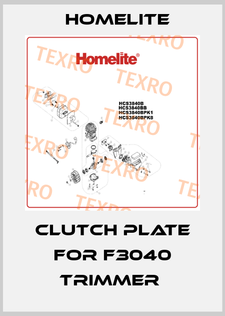 Clutch plate for F3040 Trimmer  Homelite