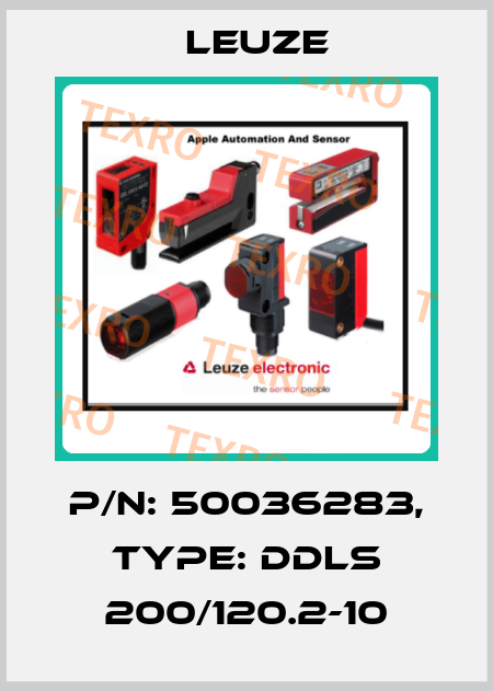 P/N: 50036283, Type: DDLS 200/120.2-10 Leuze