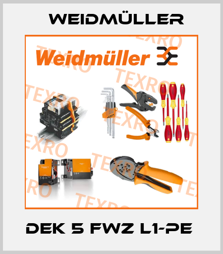 DEK 5 FWZ L1-PE  Weidmüller