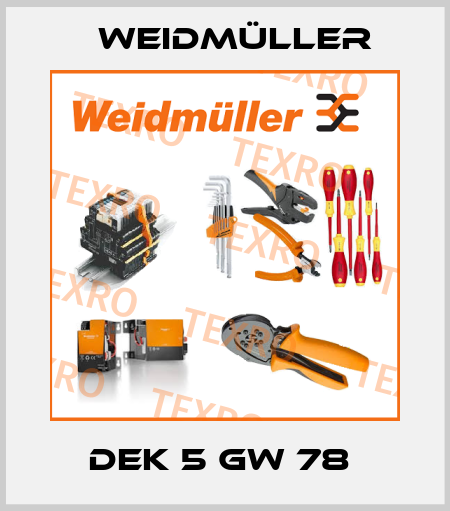 DEK 5 GW 78  Weidmüller