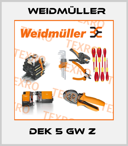 DEK 5 GW Z  Weidmüller