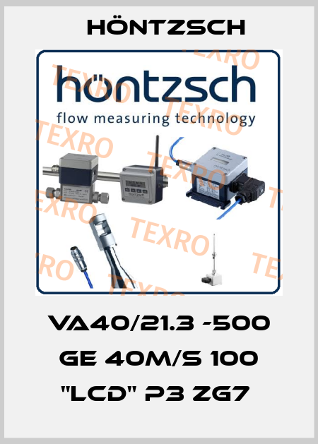 VA40/21.3 -500 GE 40m/s 100 "LCD" p3 ZG7  Höntzsch