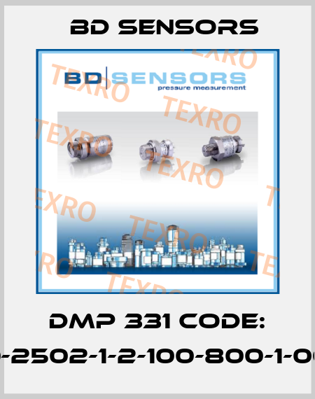 DMP 331 CODE: 110-2502-1-2-100-800-1-000 Bd Sensors