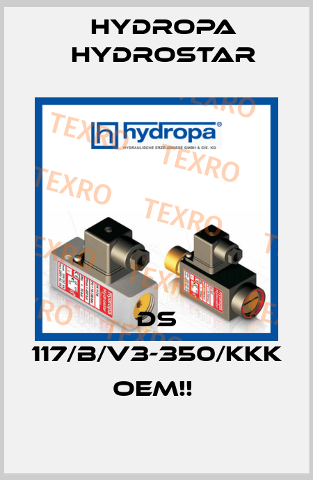 DS 117/B/V3-350/KKK   OEM!!  Hydropa Hydrostar