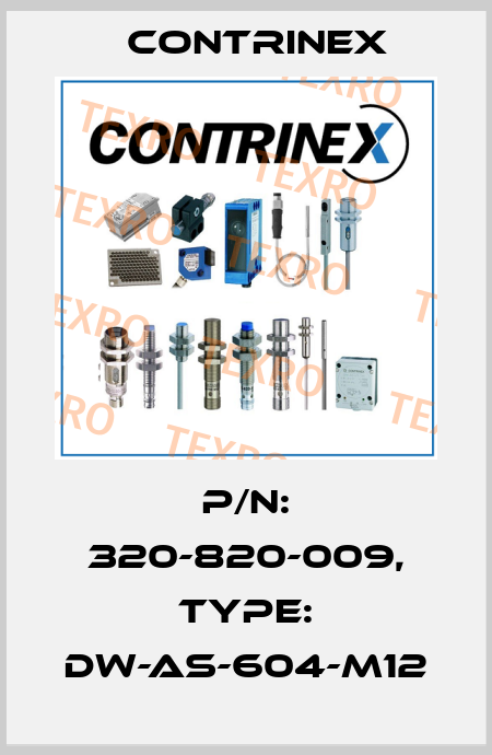 p/n: 320-820-009, Type: DW-AS-604-M12 Contrinex
