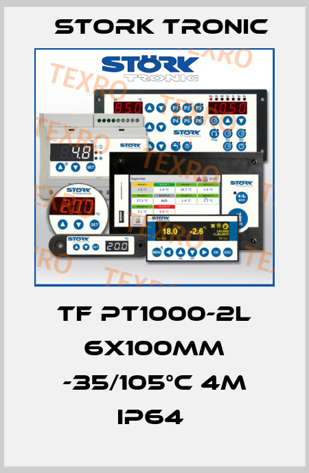 TF PT1000-2L 6x100mm -35/105°C 4m IP64  Stork tronic
