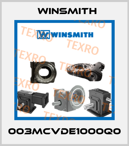 003MCVDE1000Q0 Winsmith