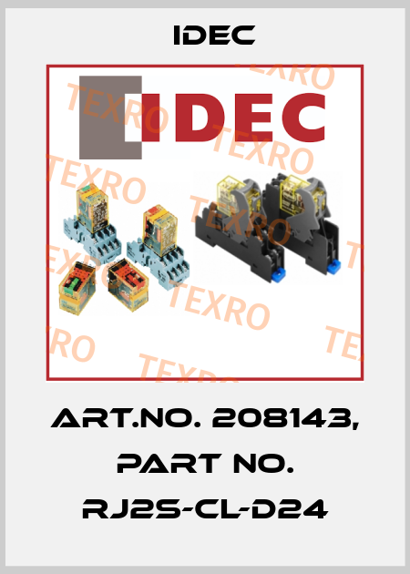 Art.No. 208143, Part No. RJ2S-CL-D24 Idec