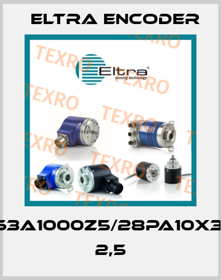 EL63A1000Z5/28PA10X3PR 2,5 Eltra Encoder