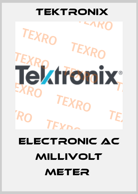 ELECTRONIC AC MILLIVOLT METER  Tektronix