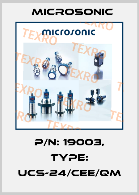 p/n: 19003, Type: ucs-24/CEE/QM Microsonic