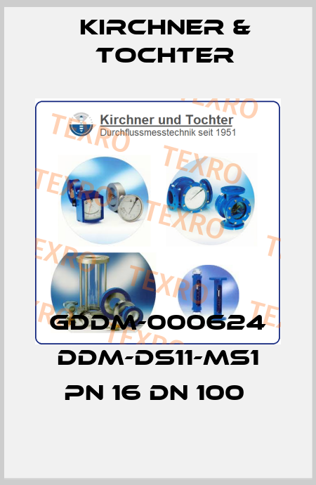 GDDM-000624 DDM-DS11-MS1 PN 16 DN 100  Kirchner & Tochter