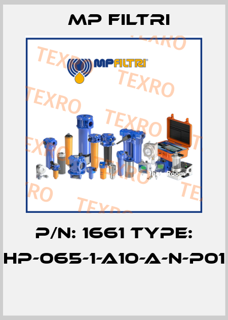P/N: 1661 Type: HP-065-1-A10-A-N-P01  MP Filtri
