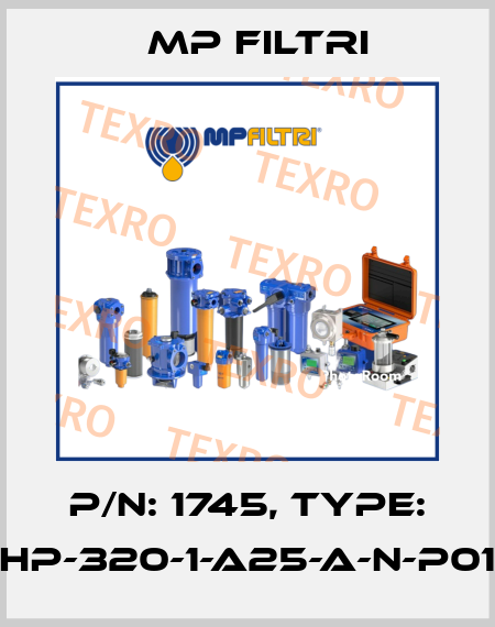 P/N: 1745, Type: HP-320-1-A25-A-N-P01 MP Filtri