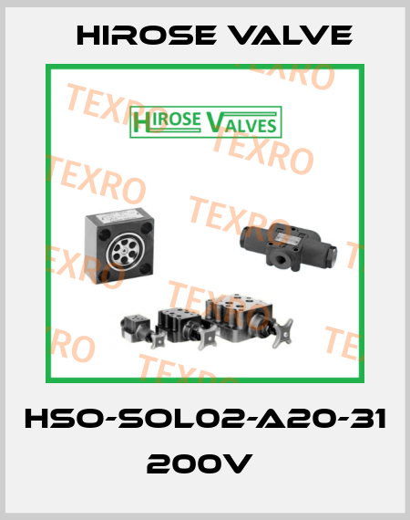 HSO-SOL02-A20-31  200V  Hirose Valve