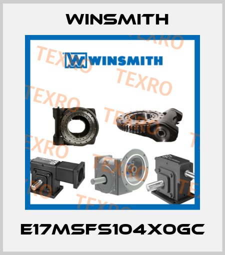 E17MSFS104X0GC Winsmith