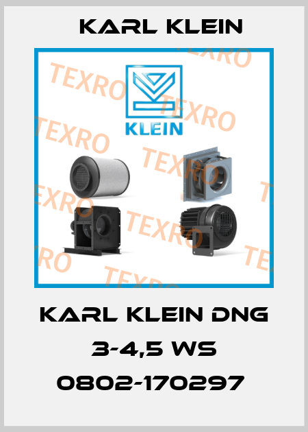 KARL KLEIN DNG 3-4,5 WS 0802-170297  Karl Klein
