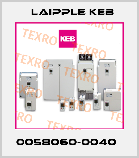0058060-0040   LAIPPLE KEB