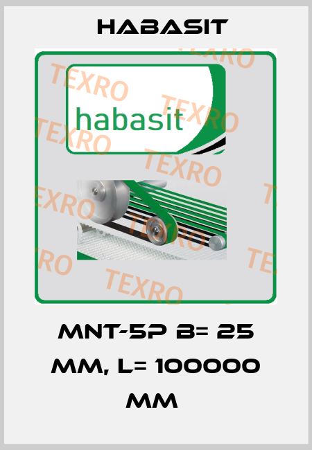 MNT-5P B= 25 mm, L= 100000 mm  Habasit