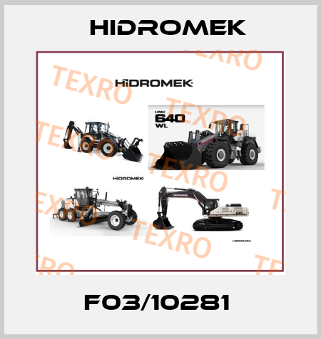 F03/10281  Hidromek