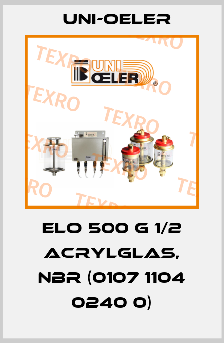 ELO 500 G 1/2 Acrylglas, NBR (0107 1104 0240 0) Uni-Oeler