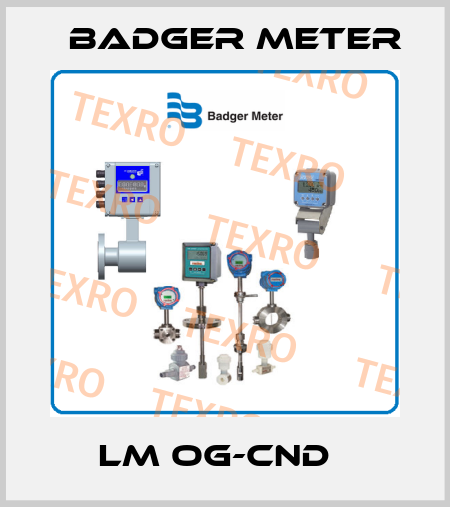 LM OG-CND   Badger Meter