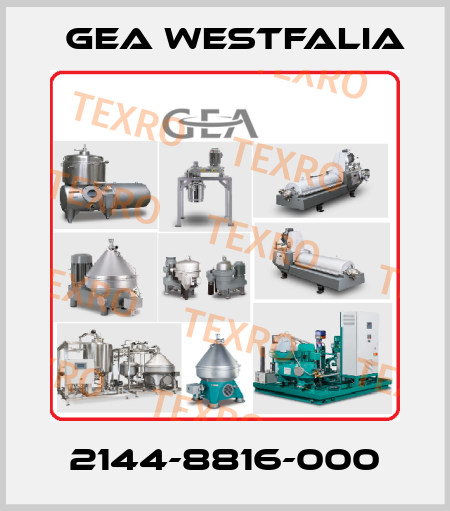 2144-8816-000 Gea Westfalia