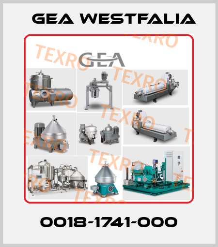 0018-1741-000 Gea Westfalia