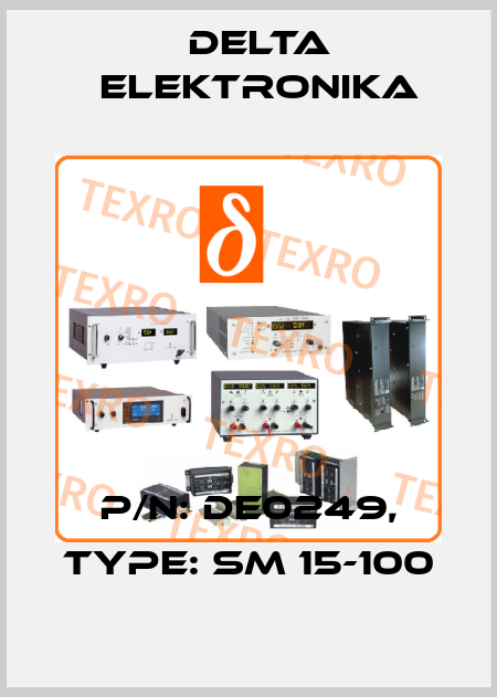 P/N: DE0249, Type: SM 15-100 Delta Elektronika