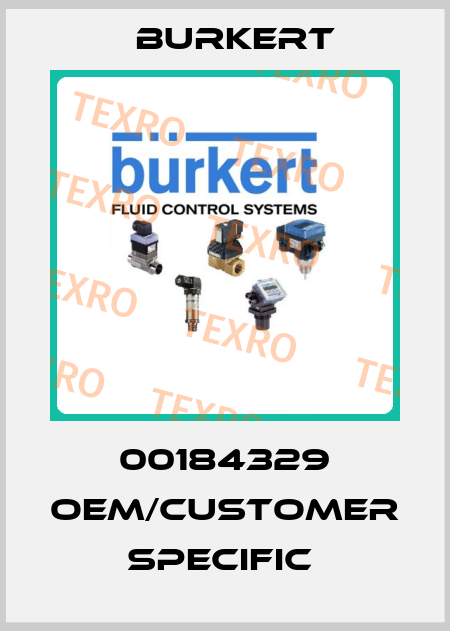 00184329 OEM/customer specific  Burkert