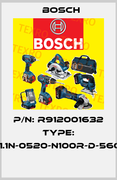 P/N: R912001632 Type: FELR01.1N-0520-N100R-D-560-NNNN  Bosch