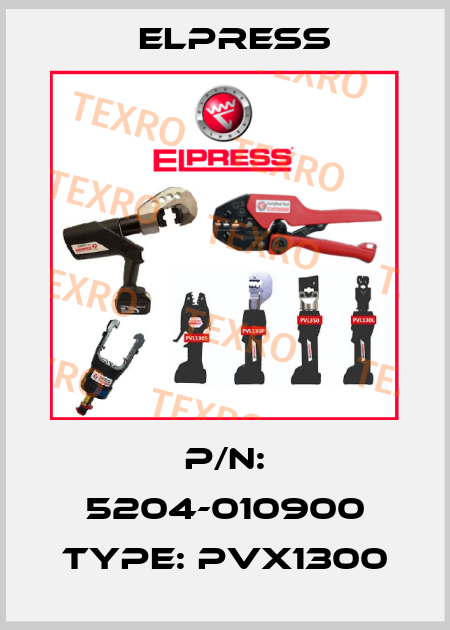 P/N: 5204-010900 Type: PVX1300 Elpress