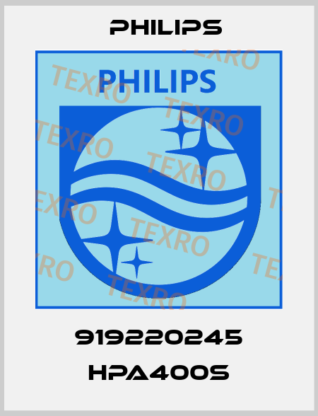 919220245 HPA400S Philips