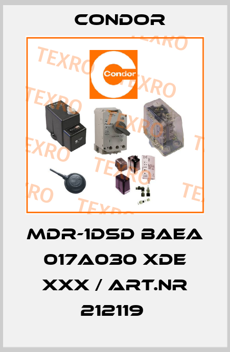 MDR-1DSD BAEA 017A030 XDE XXX / Art.Nr 212119  Condor
