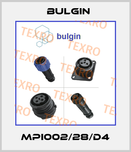 MPI002/28/D4 Bulgin