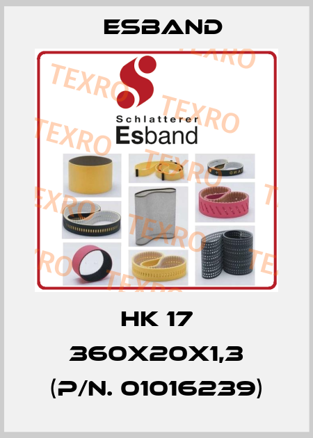 HK 17 360X20X1,3 (p/n. 01016239) Esband